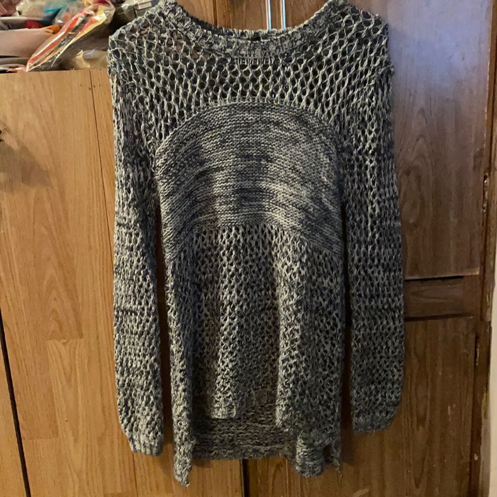 POOF! Gray knitted sweater in size medium